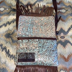 Cross body sTs leather purse